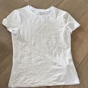 Abercrombie & Fitch White Short Sleeve Tee